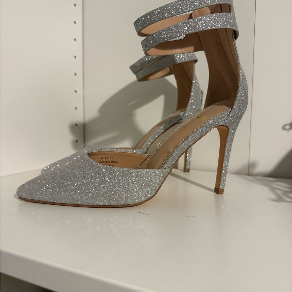 Silver Lulus heels